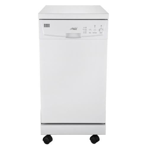 Midea A18DP9239WW 18-Inch Portable Rolling Dishwasher, Arctic White