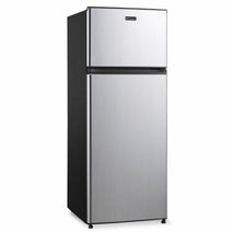 Midea TF710VS 7.1 Cu. Ft. Top Mount Refrigerator - Double Door Stainless Look