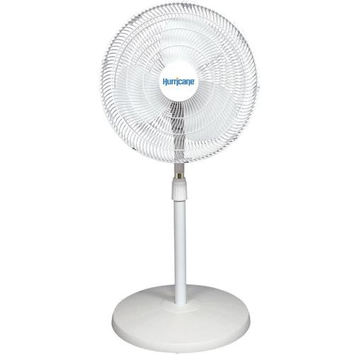 Midea 736541WHITE 16-Inch 3-Speed Pedestal Fan, Arctic White