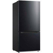 Midea MSBF18BKIM Seasons 18.7 Cu. Ft. Bottom Mount Refrigerator with Icemaker - Black