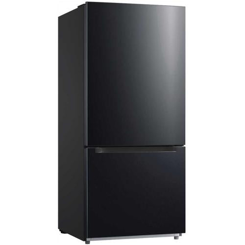 Midea MSBF18BKIM Seasons 18.7 Cu. Ft. Bottom Mount Refrigerator with Icemaker - Black