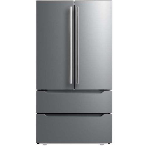 Midea MRQ23B4AST 22.5 Cu. Ft. Counter-Depth 4-Door French Door Refrigerator - Stainless Steel