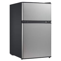 Midea WHD125FSS1 3.3 Cu. Ft. Compact Refrigerator - Double Door Stainless Steel