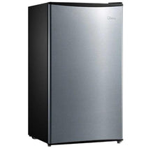 Midea MRM33S9ASL 3.3 Cu. Ft. Compact Single Door Refrigerator - Premium Stainless Finish
