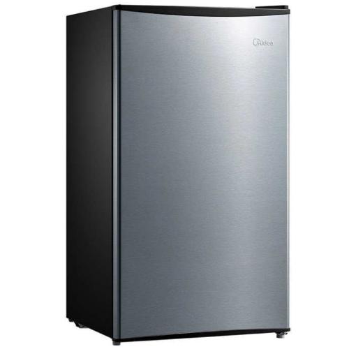 Midea MRM33S9ASL 3.3 Cu. Ft. Compact Single Door Refrigerator - Premium Stainless Finish