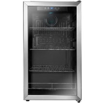 Midea NSBC120SS7 Insignia 3.2 Cu. Ft. 115-Can Beverage Cooler - Stainless Steel